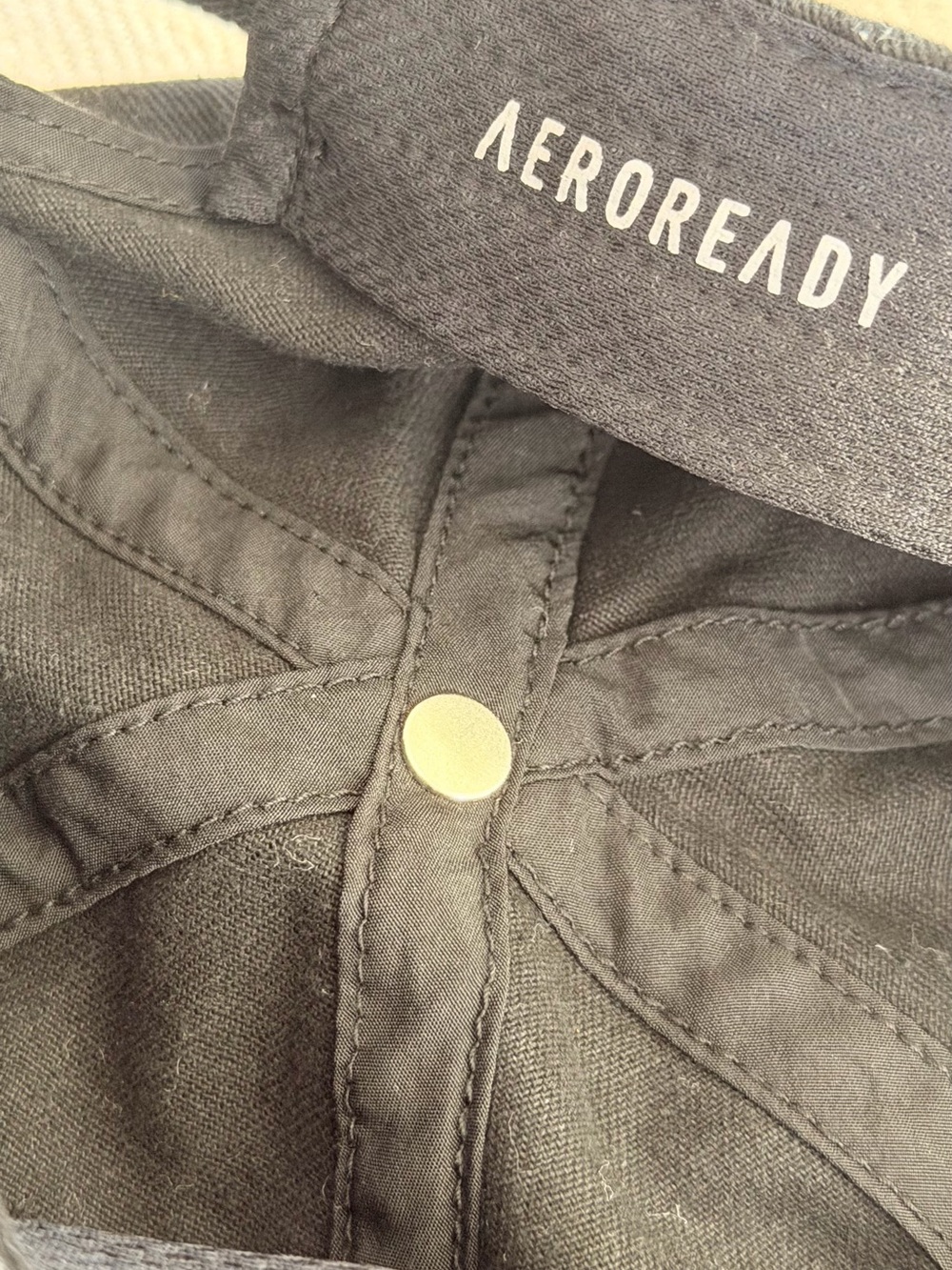 adidas Black Dad Cap with Tonal Logo - Picture 2 of 2